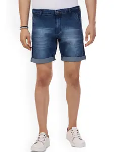 beevee Men Washed Denim Shorts