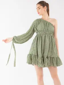 Stylecast X Hersheinbox Printed A-Line Mini Dress