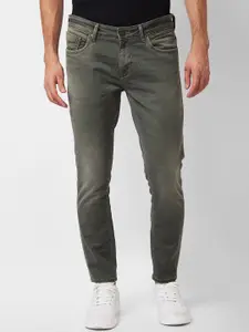SPYKAR Men Mid-Rise Tapered Fit Clean Look Heavy Fade Jeans