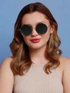SUNNIES Women Round Sunglasses With UV Protected Lens SNS-11686-C201