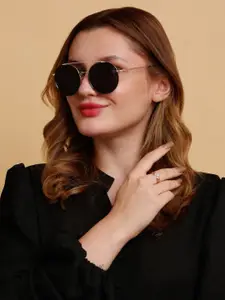 SUNNIES Women Round Sunglasses with Polarised Lens SNS-11683-C201