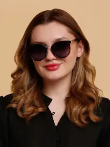 SUNNIES Women Round Sunglasses with Polarised Lens-SNS-11684-C041