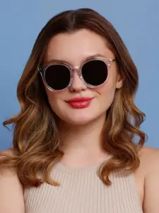 SUNNIES Women Round Sunglasses With Polarised Lens-SNS-11688-C516