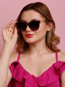 SUNNIES Women Cateye Sunglasses with Polarised Lens SNS-11687-C042