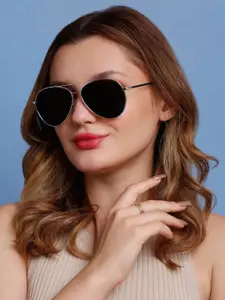SUNNIES Women Aviator Sunglasses with Polarised Lens-SNS-11659-C206