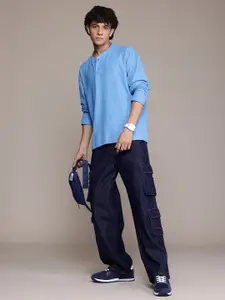 The Roadster Lifestyle Co. Drop-Shoulder Sleeve Sweatshirt