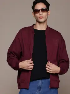 The Roadster Lifestyle Co. Relaxed Fit Front-Open Sweatshirt