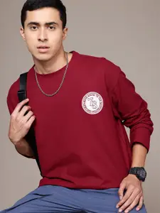 Roadster The Lifestyle Co. Round Neck Applique Detail Sweatshirt