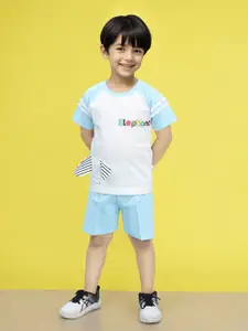 Toonyport Boys Printed Pure Cotton T-shirt With Short