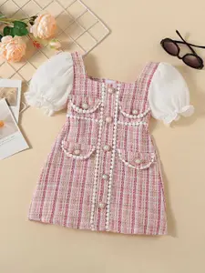 INCLUD Checked A-Line Dress