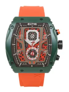EXTRI Men Dial & Stainless Steel Straps Analogue Watch X6053-F