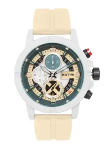 EXTRI Men Dial & Rubber Straps Analogue Watch X6064-A