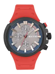 EXTRI Men Dial & Stainless Steel Straps Analogue Watch X6058-F
