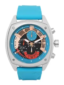 EXTRI Men Dial & Rubber Straps Analogue Watch X6056-C