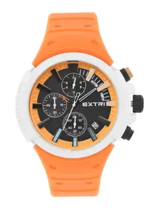 EXTRI Men Dial & Stainless Steel Straps Analogue Watch X6058-G