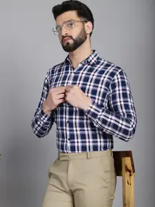 Indian Needle Men Classic Tartan Checked Formal Shirt