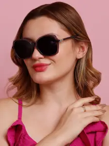 SUNNIES Women Oversized Sunglasses with Polarised Lens SNS-11711-C045