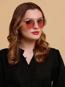 SUNNIES Women Butterfly Round Sunglasses with Polarised Lens