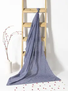 Contrast Living Checked Pure Cotton Scarf
