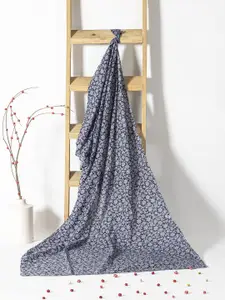 Contrast Living Women Floral Printed Pure Cotton Scarf