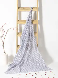 Contrast Living Women Floral Printed Pure Cotton Scarf