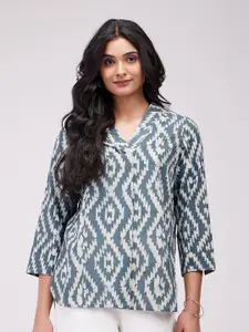 Pink Fort Print Cotton Top