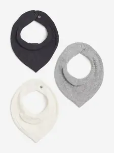 H&M Boys 3-Pack Ribbed Triangular Scarves