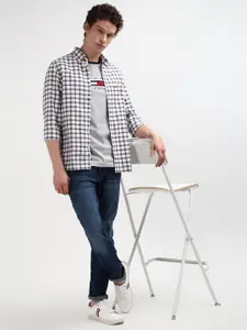 Tommy Hilfiger Men Gingham Checked Spread Collar Casual Shirt