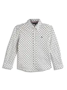 Tommy Hilfiger Boys Micro Ditsy Printed Spread Collar Casual Shirt