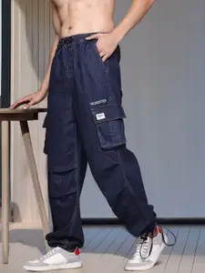 Roadster The Life Co. Men Parachute Fit Cargo Style Pure Cotton Jeans