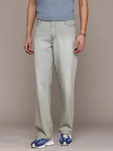 The Roadster Lifestyle Co. Men Flared Heavy Fade Pure Cotton Jeans