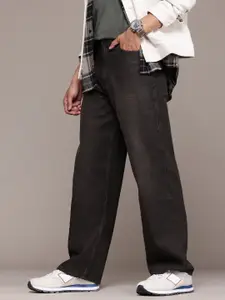 The Roadster Lifestyle Co. Men Wide Leg Pure Cotton Jeans