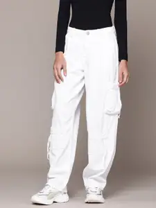 The Roadster Lifestyle Co. Women High-Rise Cargo-Style Jeans