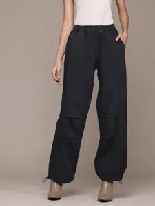 Roadster The Lifestyle Co Women Pure Cotton Parachute Fit High-Rise Jeans