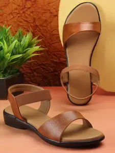 AROOM Women Open Toe Flats