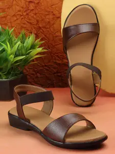 AROOM Women Open Toe Flats