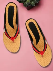 AROOM Women T-Strap Flats