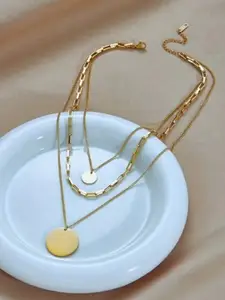 EL REGALO Gold Plated Stainless Steel Necklace