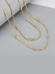 EL REGALO Gold Plated Stainless Steel Necklace