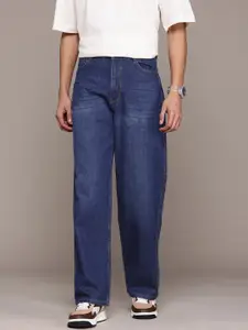 The Roadster Lifestyle Co. Men Wide Leg Light Fade Pure Cotton Jeans