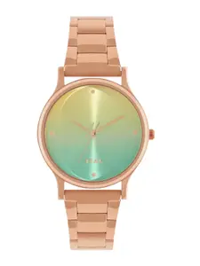 TEAL BY CHUMBAK Women Stainless Steel Bracelet Style Straps Digital Watch 8907605135224