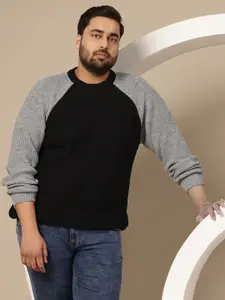 Sztori Plus Size Ribbed Acrylic Pullover