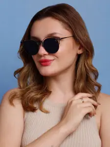 SUNNIES Women Oval Sunglasses with Polarised Lens