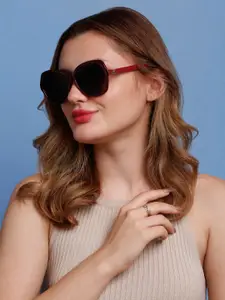 SUNNIES Women Oversized Sunglasses with Polarised Lens