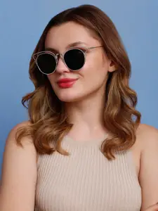 SUNNIES Women Oval Sunglasses with Polarised Lens