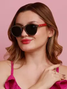 SUNNIES Women Round Sunglasses with Polarised Lens