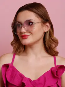 SUNNIES Women Round Sunglasses with UV Protected Lens