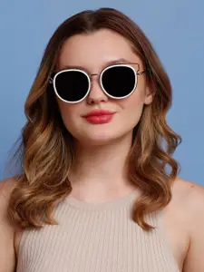 SUNNIES Women Round Sunglasses with Polarised Lens