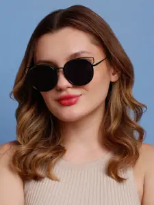 SUNNIES Women Round Sunglasses with Polarised Lens