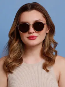 SUNNIES Women Round Sunglasses with Polarised Lens